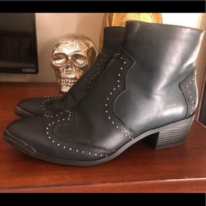 Woman’s Sariah Faux Leather Studded Western Bootie